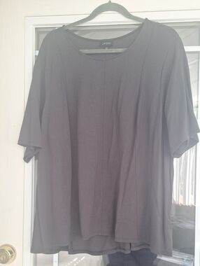 J.Jill Grey Casual Crewneck Shirt